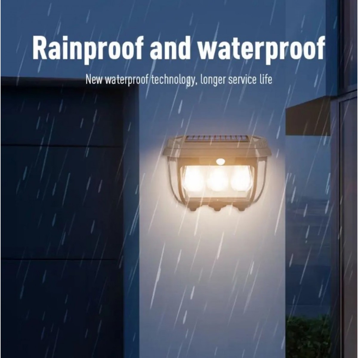 Светильник, фонарь на солнечной батарее 3 лампы