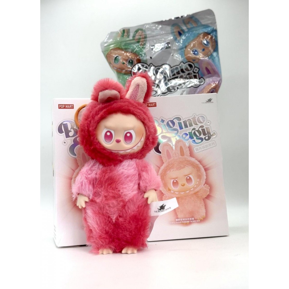 Мягкая игрушка брелок Лабубу - LABUBU Big into Energy, музыкальная