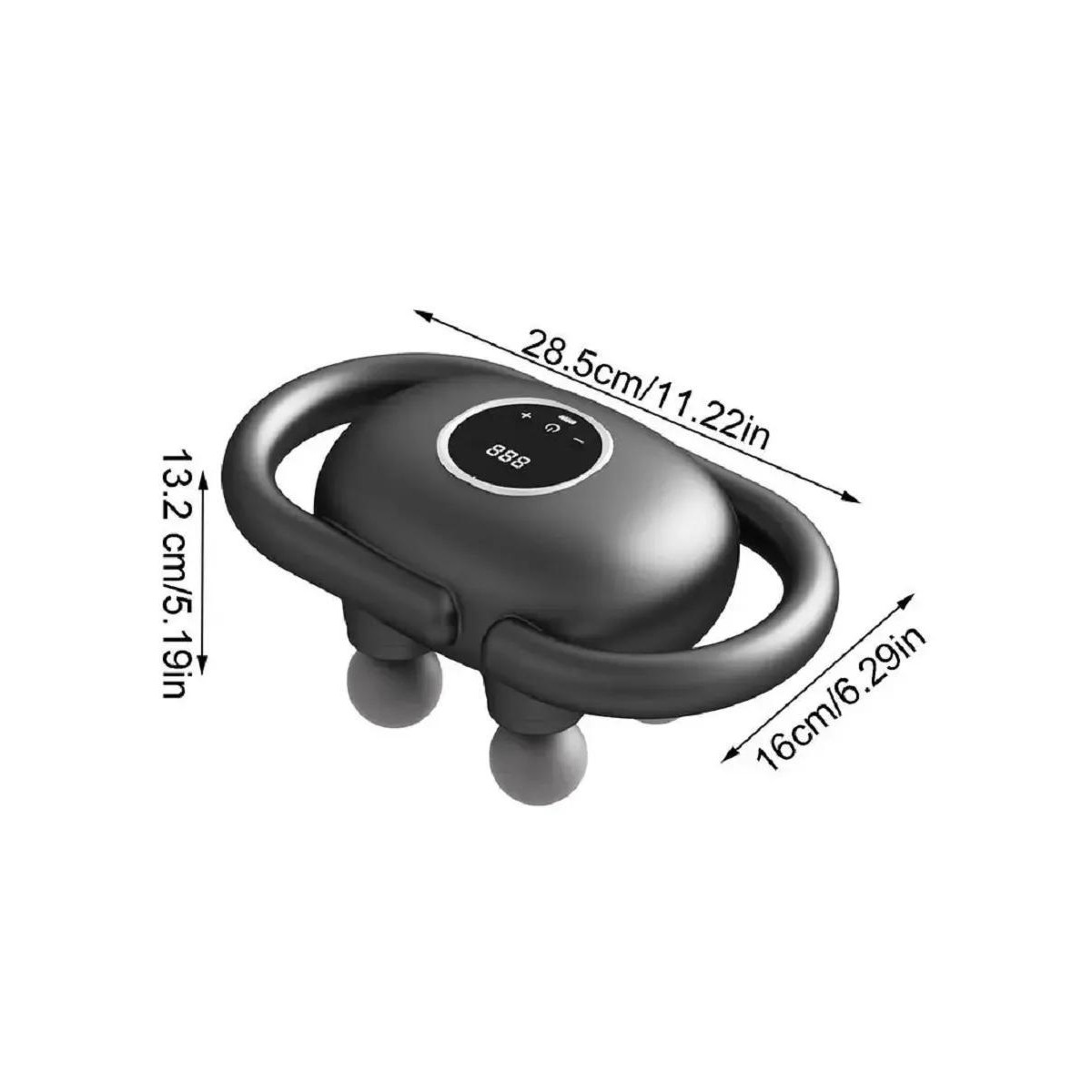 Перкуссионный массажер для тела FH-380, 4 массажные головки