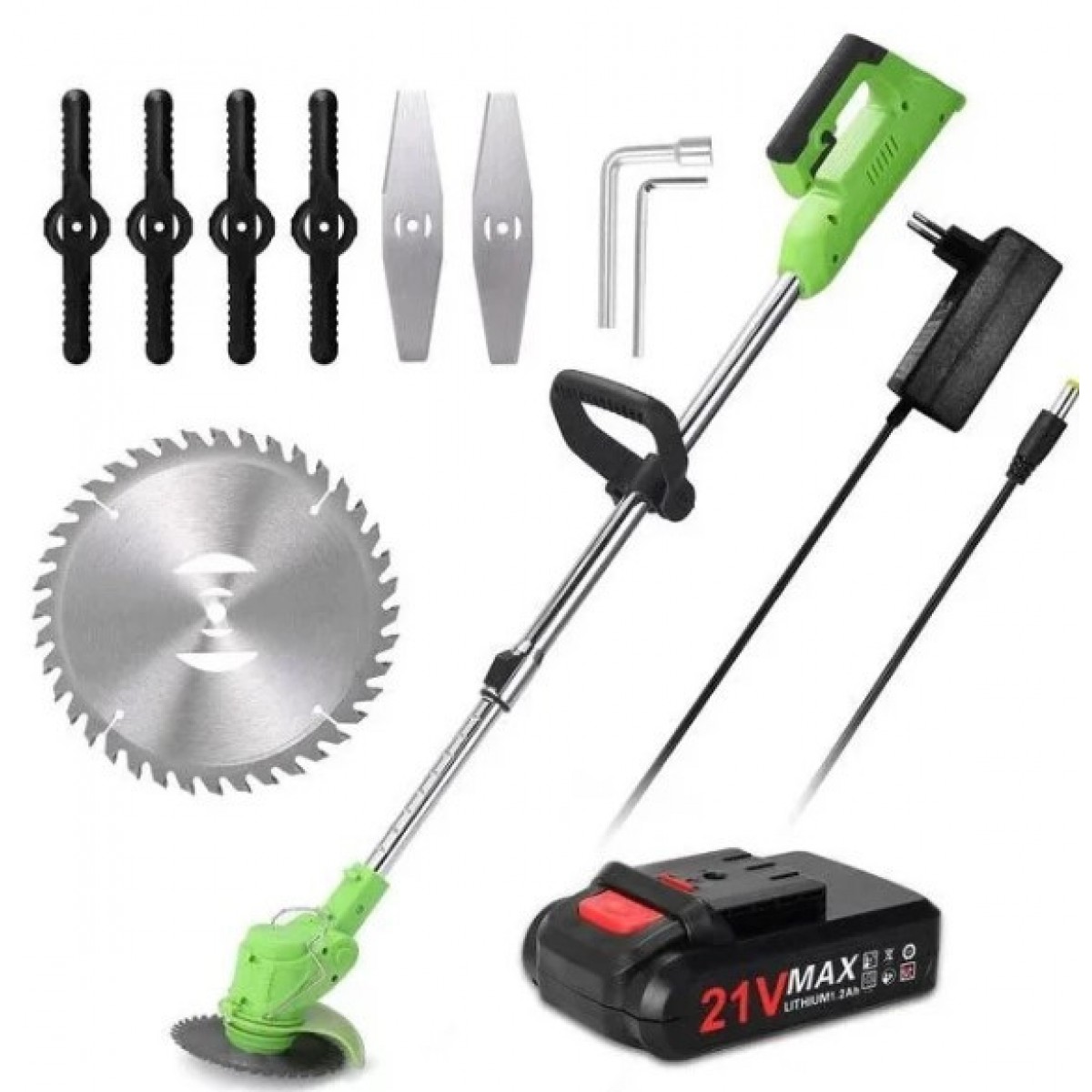 Триммер аккумуляторный садовый для травы и кустов High Power Speed Mower