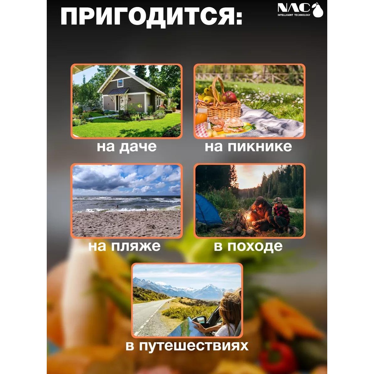 Вакууматор для продуктов Nac, вакуумный герметизатор пакетов