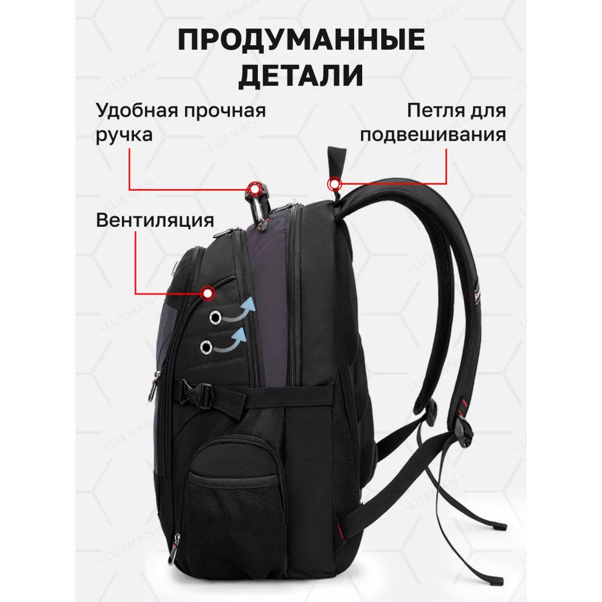 Рюкзак swissgear 8810 usb+выход для наушников 3.5, серый, мужской, городской, ранец, спортивный