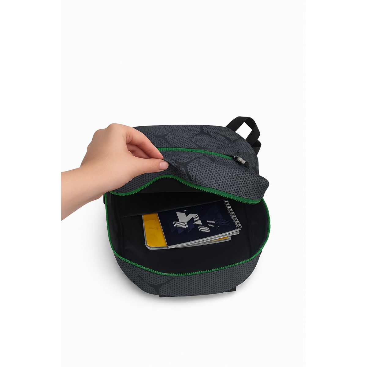 Рюкзак Jordan повседневный городской школьный унисекс (серый черный)