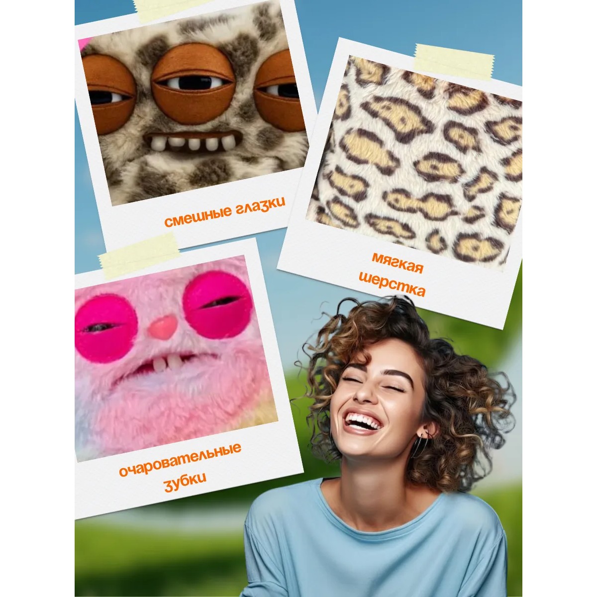 Фугглер Fuggler Зубастик мягкая плюшевая игрушка / тренд 2025 Заяц RABID RABBIT