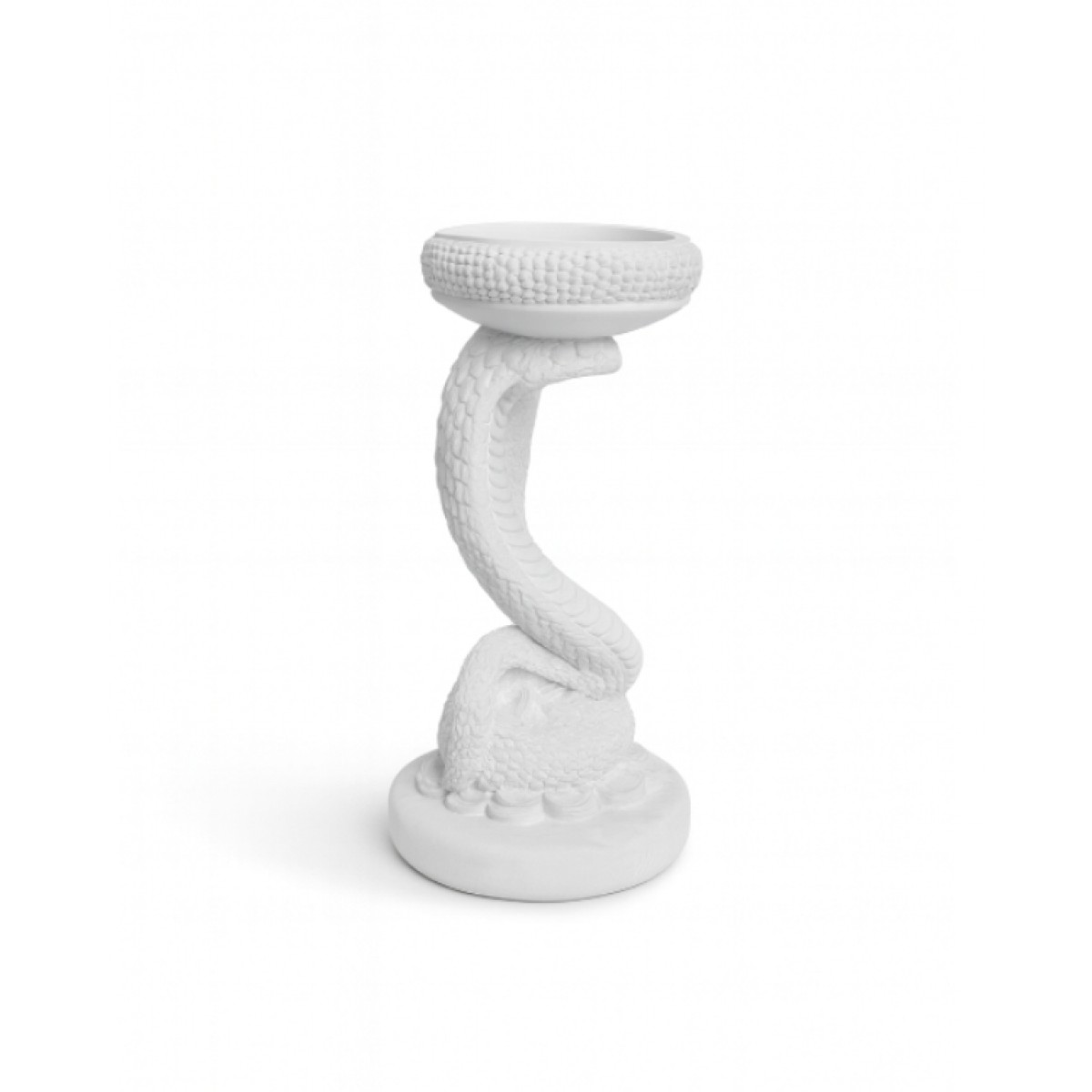 Гипсовая фигурка, статуэтка для декора и раскрашивания Змея, подставка, органайзер, кобра