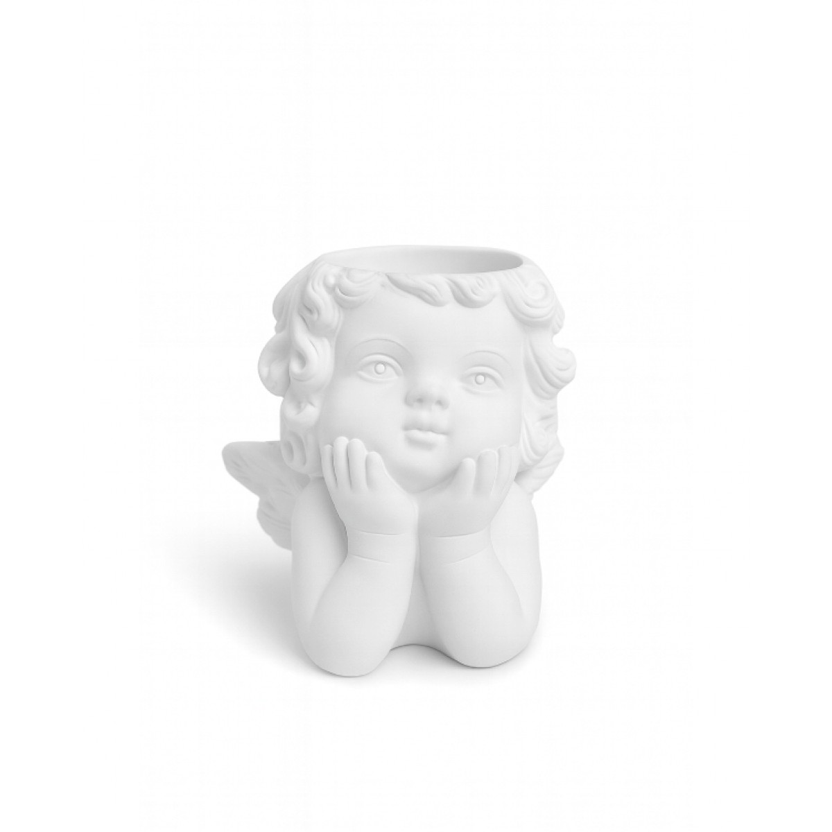 Гипсовая фигурка, статуэтка для декора и раскрашивания Ангел, подставка, органайзер