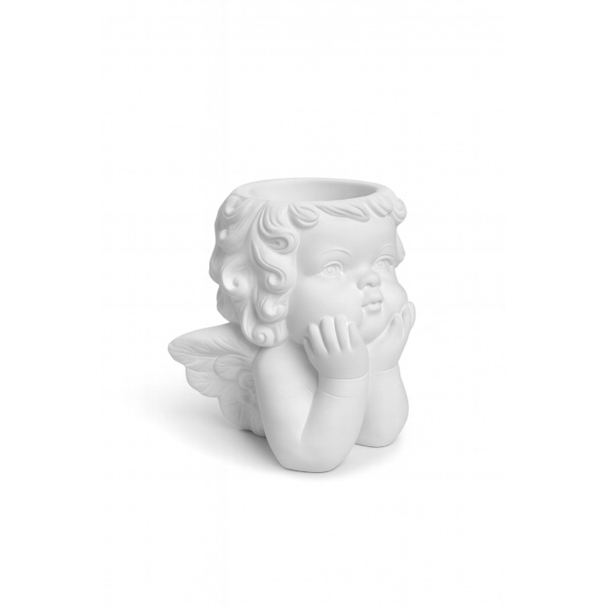 Гипсовая фигурка, статуэтка для декора и раскрашивания Ангел, подставка, органайзер