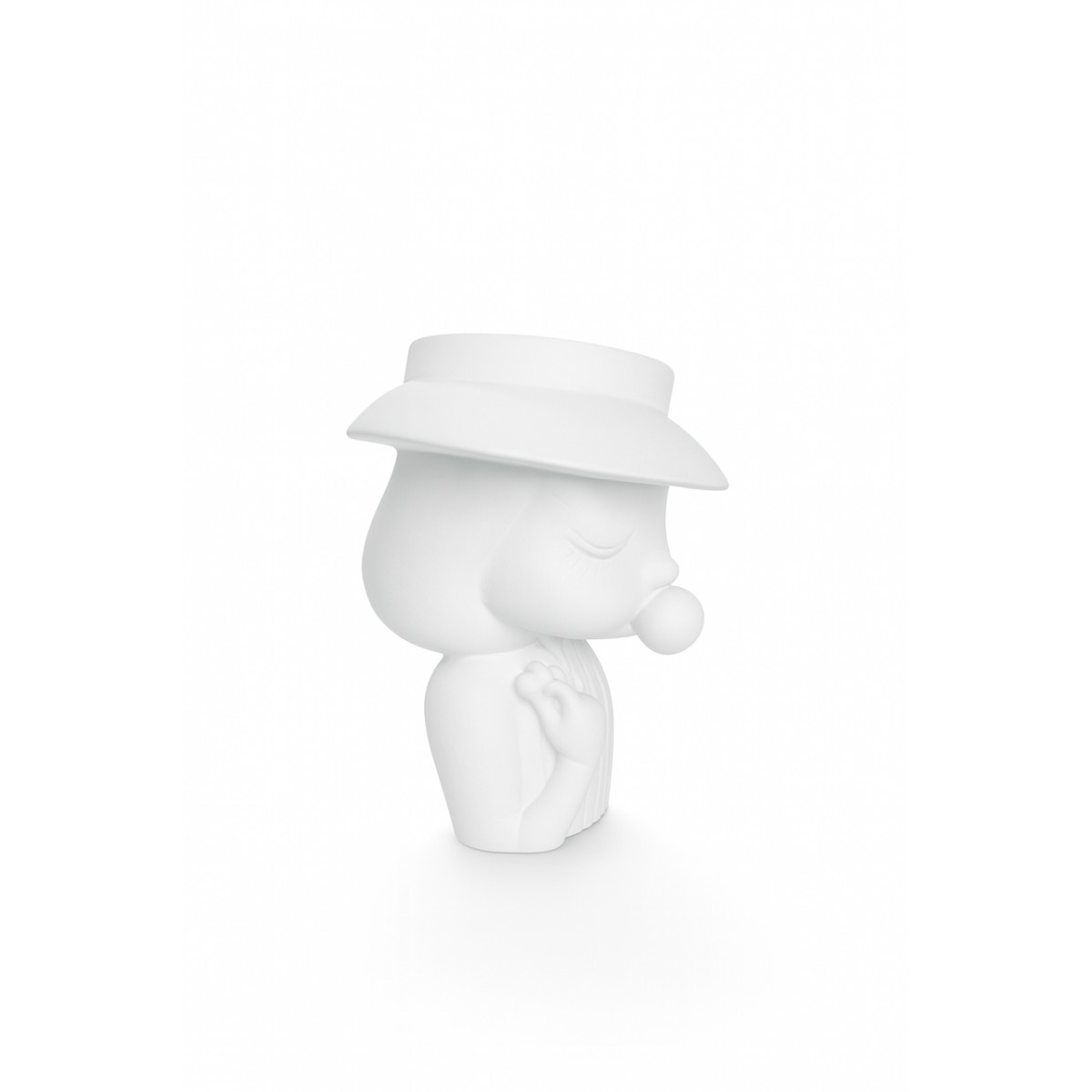 Гипсовая фигурка, статуэтка для декора и раскрашивания Дама в шляпе, подставка