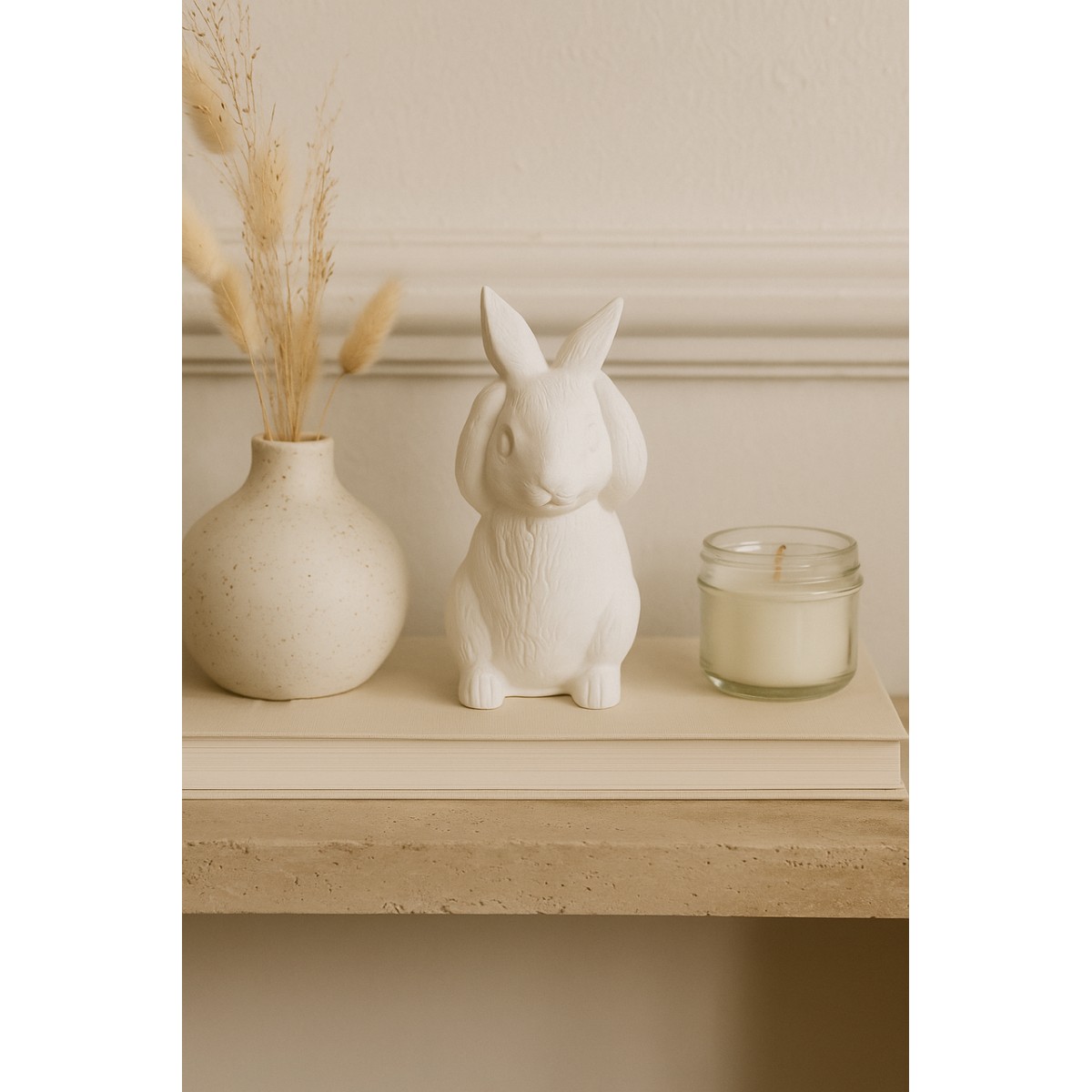 Гипсовая фигурка, статуэтка для декора и раскрашивания Заяц