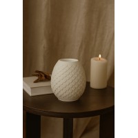 Гипсовая фигурка, статуэтка для декора и раскрашивания Ваза шишка, подставка, органайзер