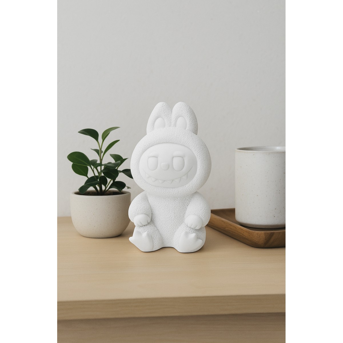 Гипсовая фигурка, статуэтка для декора и раскрашивания Лабубу