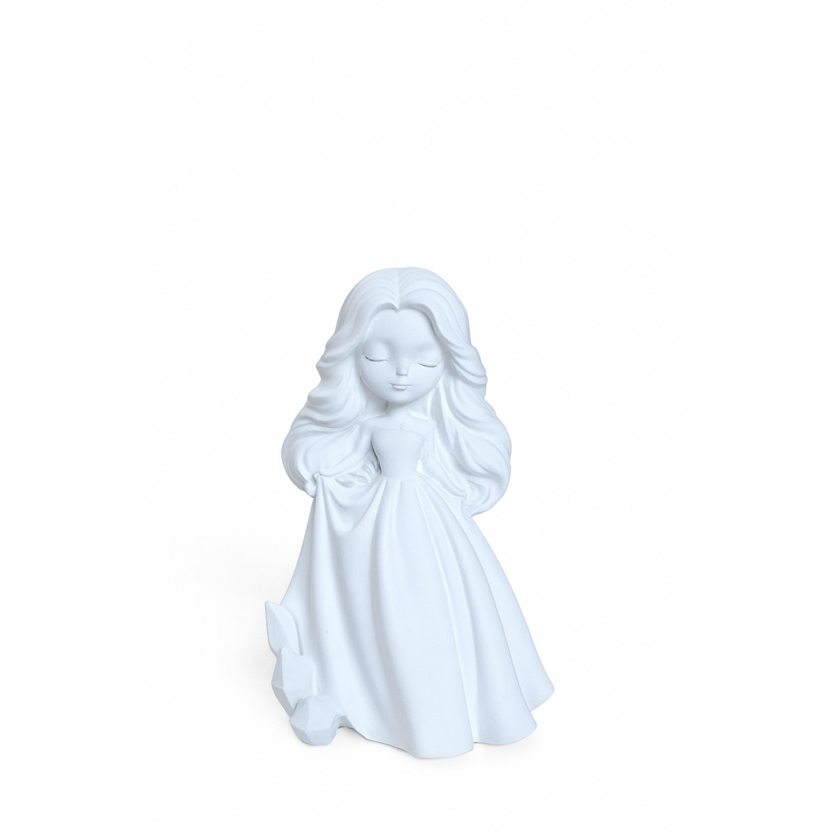 Набор фигурок, статуэток для декора и раскрашивания Девочка и вазочка на подставке, органайзер