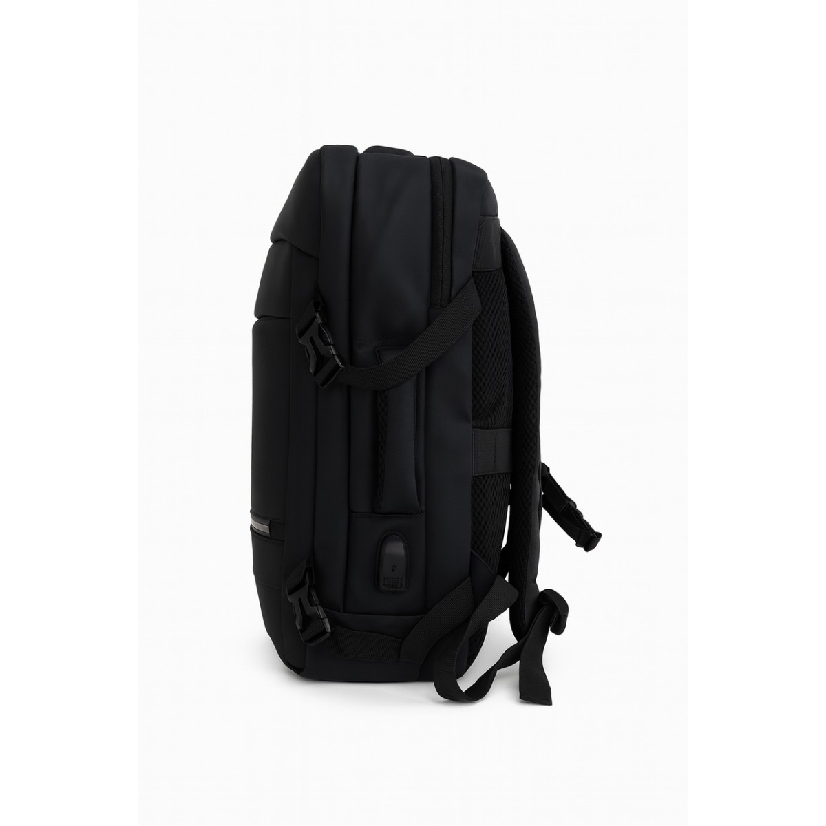 Рюкзак деловой большой черный + USB, Meinaili