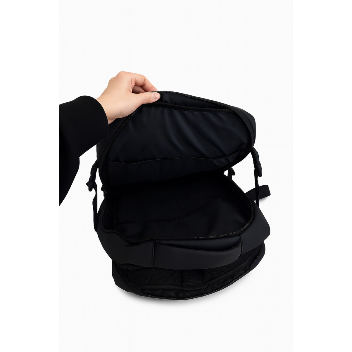 Рюкзак деловой большой серый + USB, Meinaili