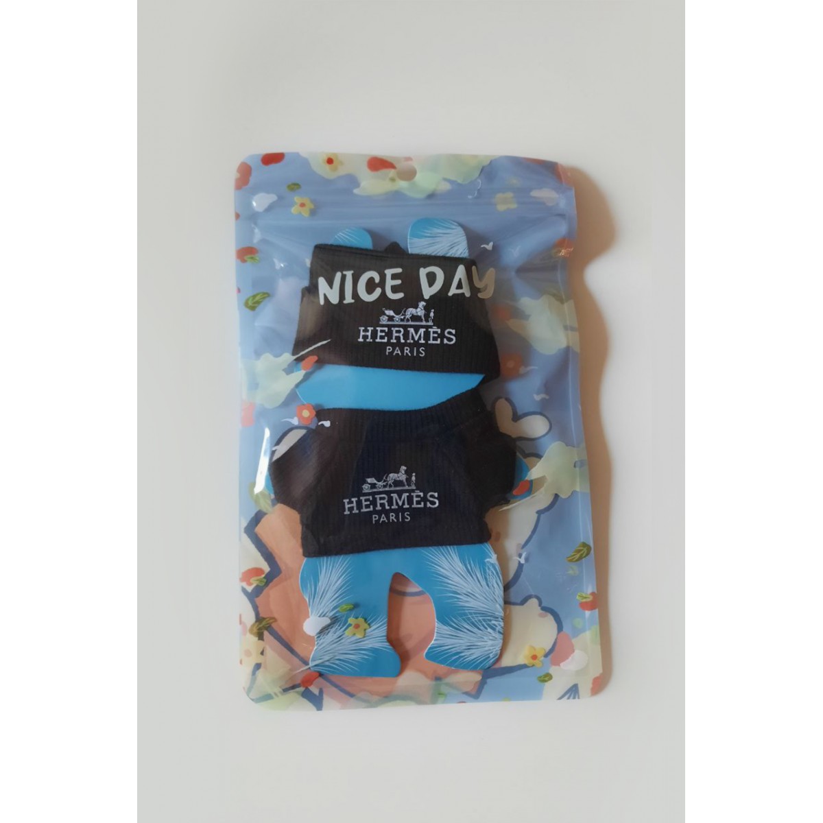 Комплект одежды для LABUBU ЛАБУБУ, черный свитер и шапка hermes paris