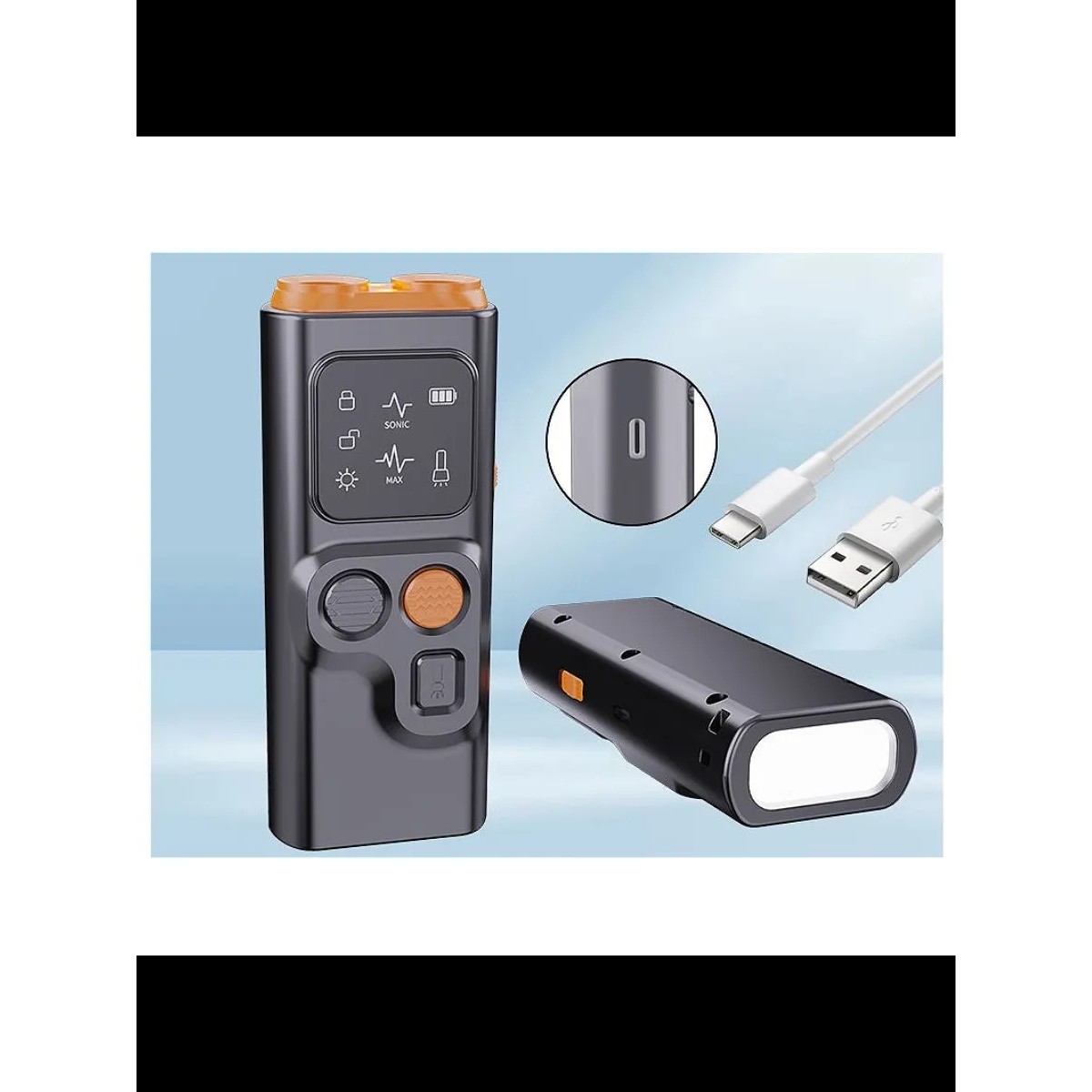 Ультразвуковой отпугиватель собак с 2 режимами и фонариком