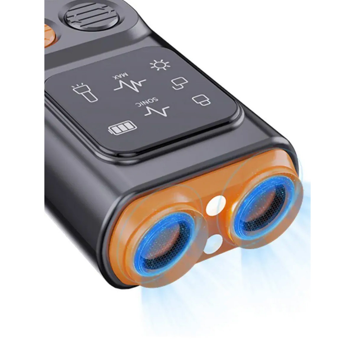 Ультразвуковой отпугиватель собак с 2 режимами и фонариком