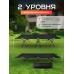 Кровать раскладная туристическая 190x65х38, для кемпинга, отдыха на природе