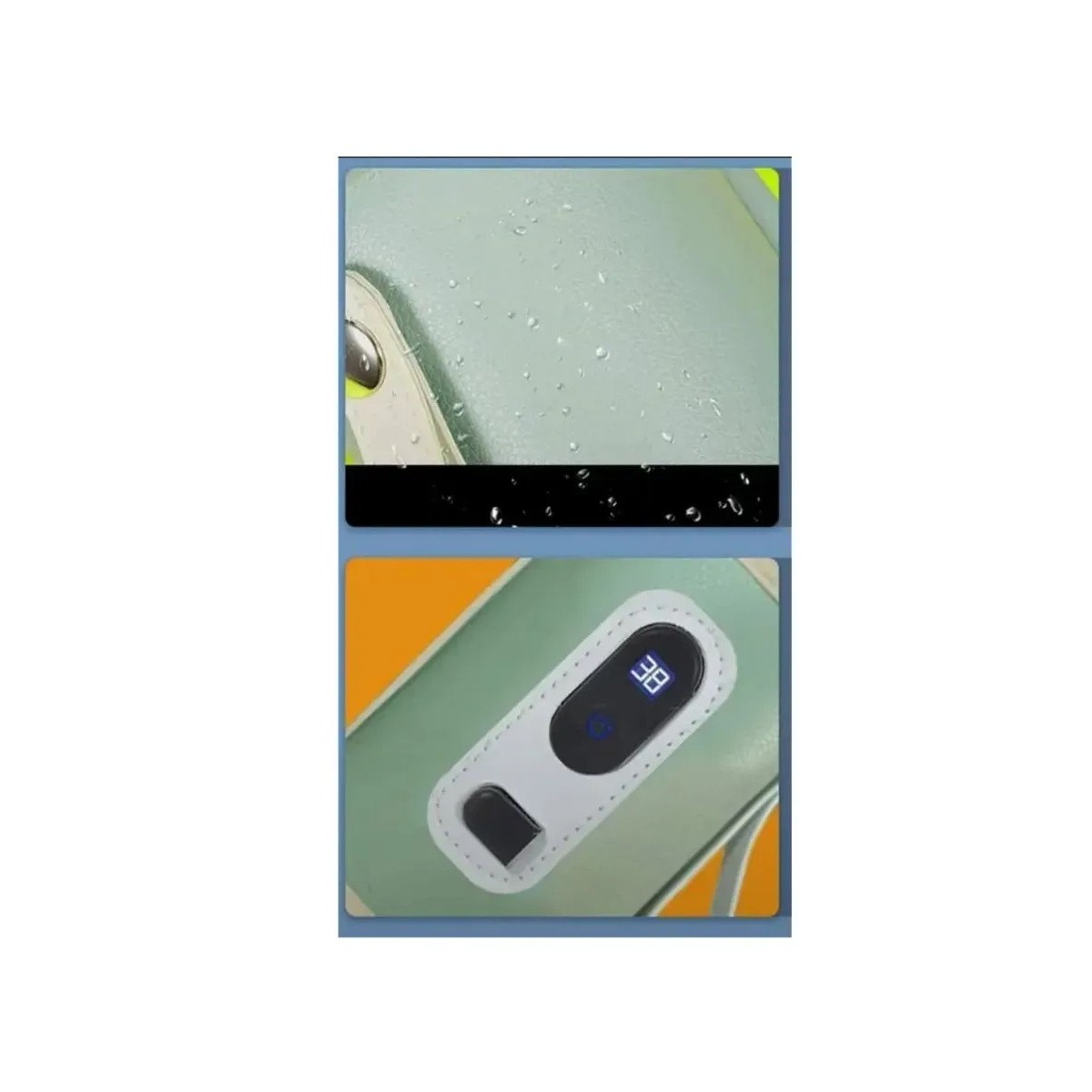 Подогреватель для бутылочек с дисплеем, портативный от USB, розовый