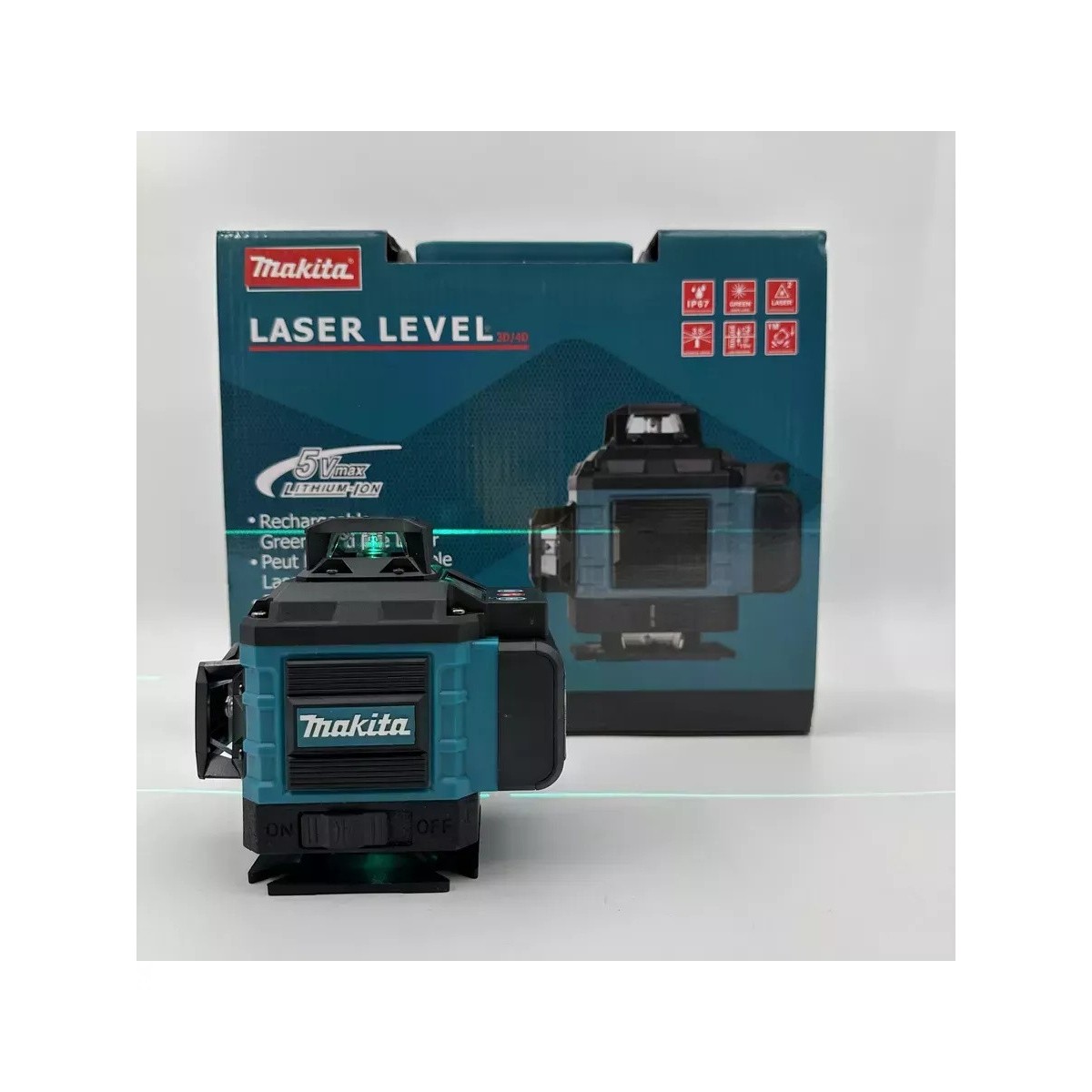 Лазерный уровень нивелир 4D 16 линий со штативом