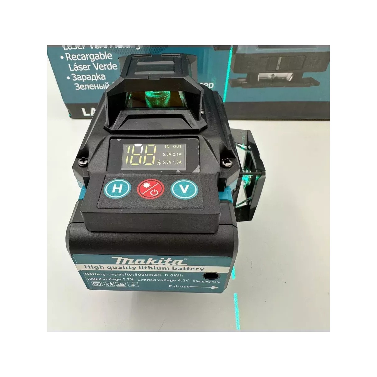 Лазерный уровень нивелир 4D 16 линий со штативом