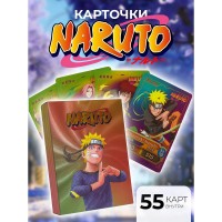 Коллекционные карточки аниме Наруто Naruto, 55 шт, разноцветные
