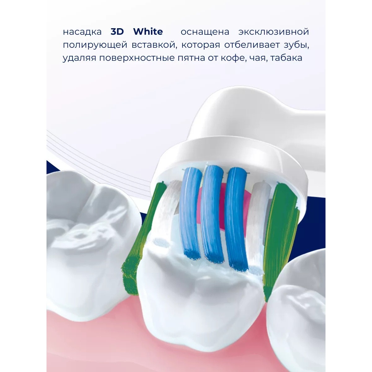 Oral-B насадка для зубной щетки отбеливающая 3d white 1 шт