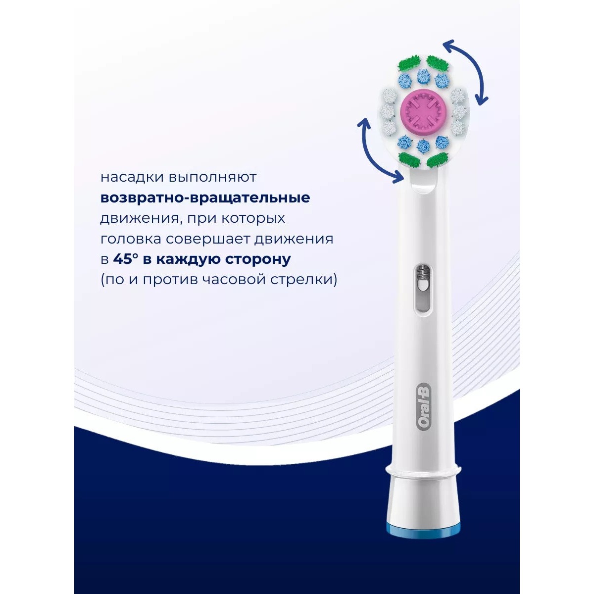 Oral-B насадка для зубной щетки отбеливающая 3d white 1 шт