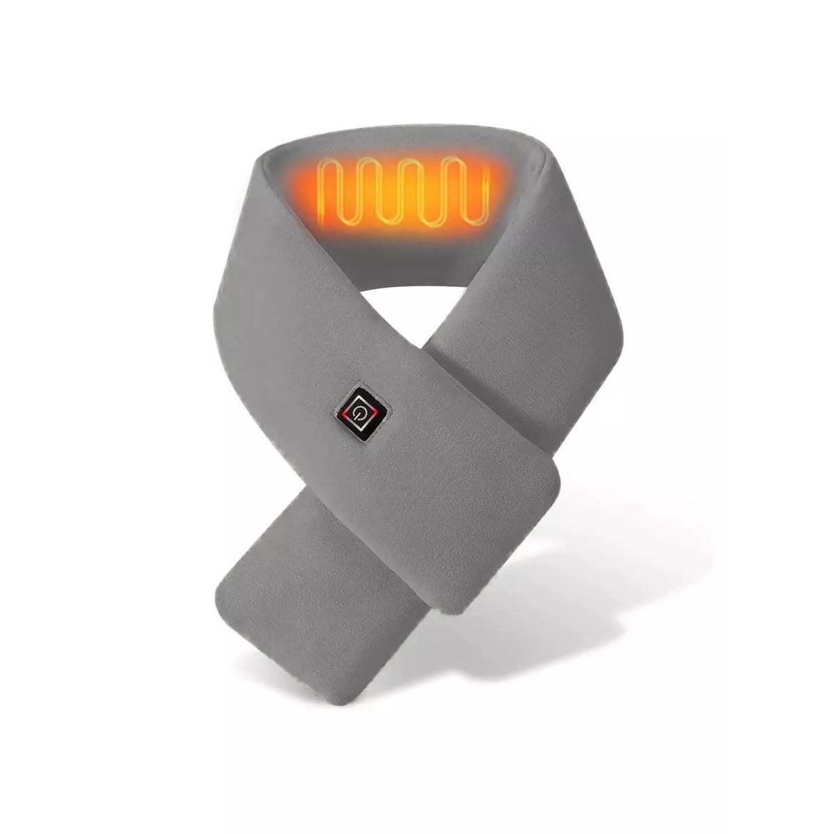 Шарфик серый с подогревом