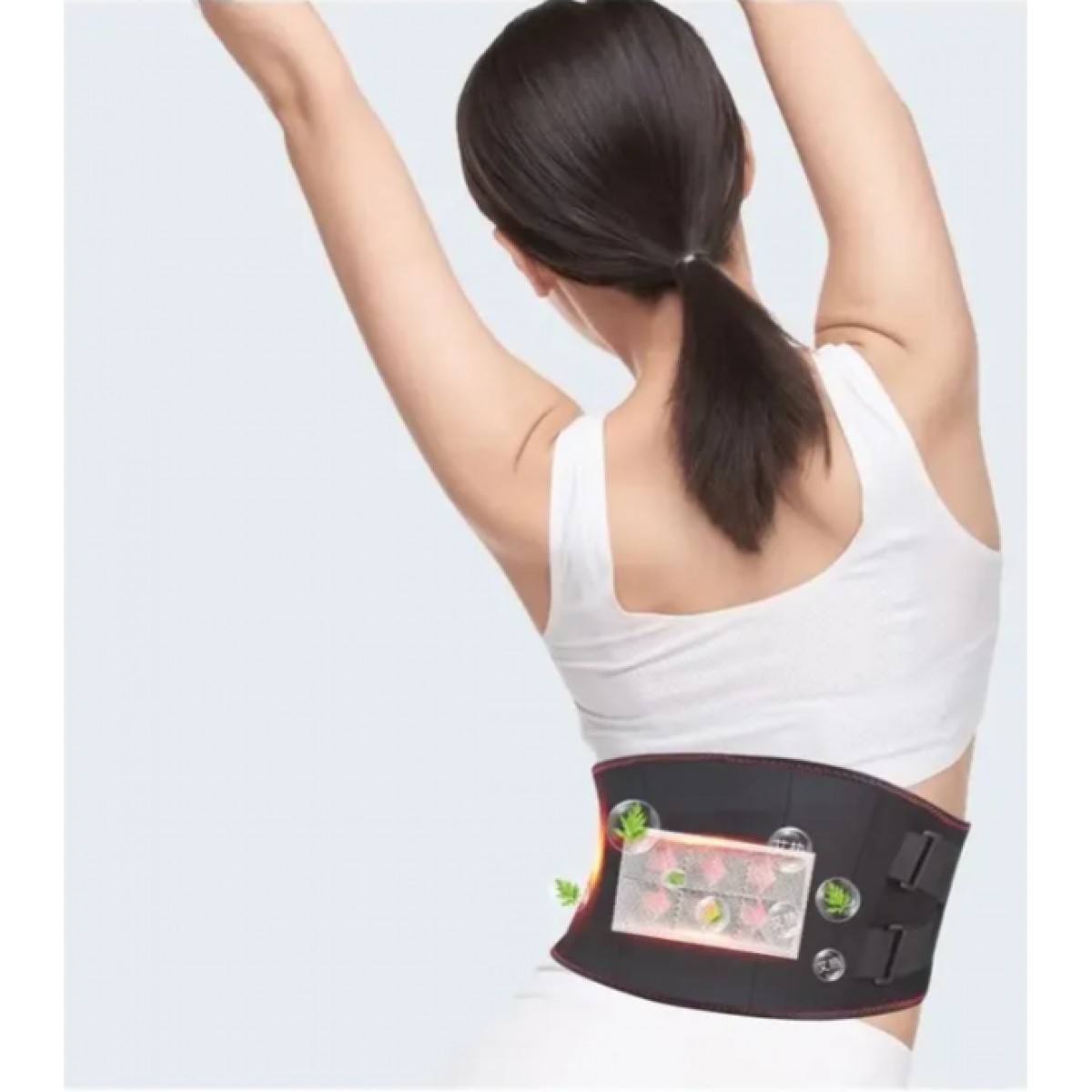 Массажный поясничный пояс с прогревом