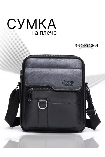 Cумка черная Jeep Buluo из экокожи