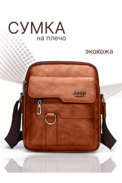 Cумка рыжая Jeep Buluo из экокожи