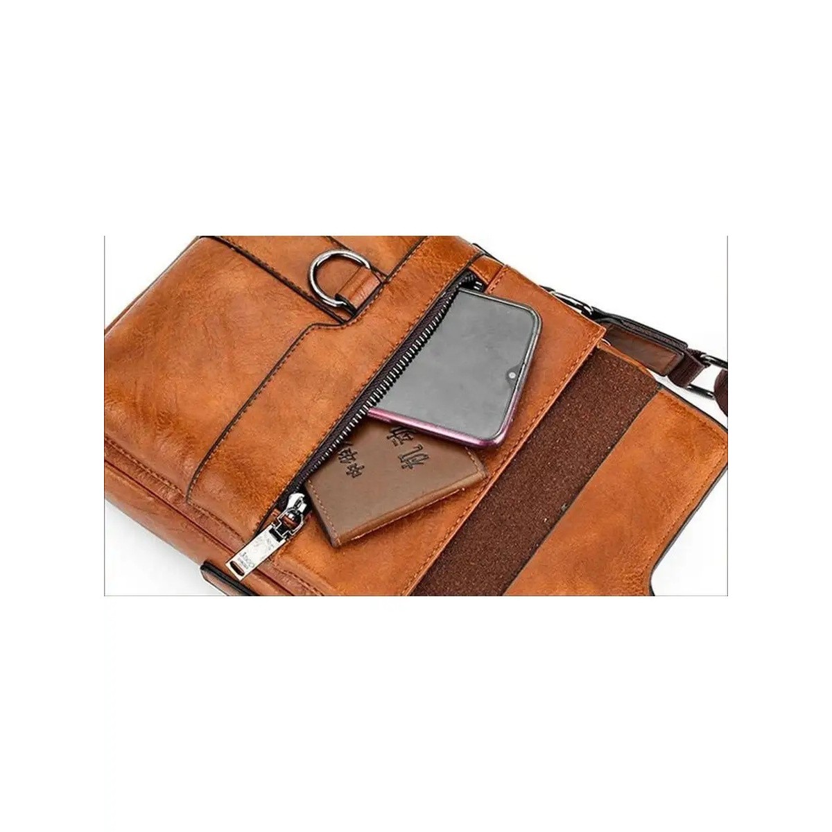 Cумка рыжая Jeep Buluo из экокожи