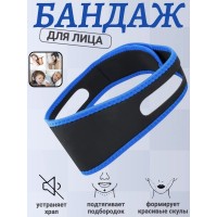Повязка бандаж от храпа, антихрап, синяя