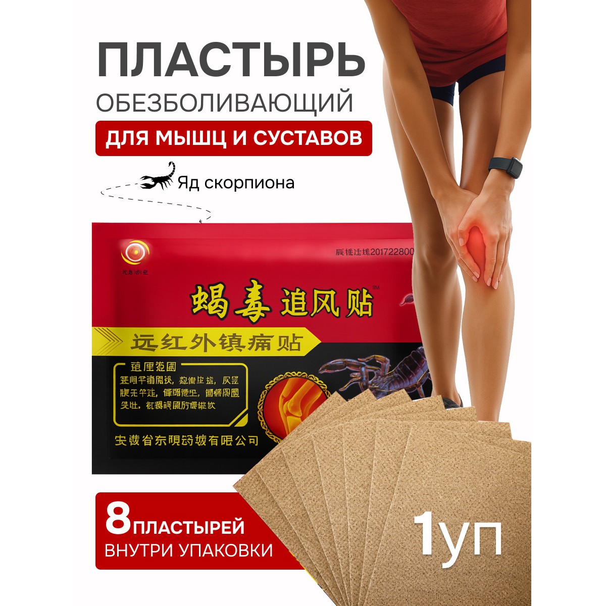 Пластырь обезболивающий для суставов и мышц