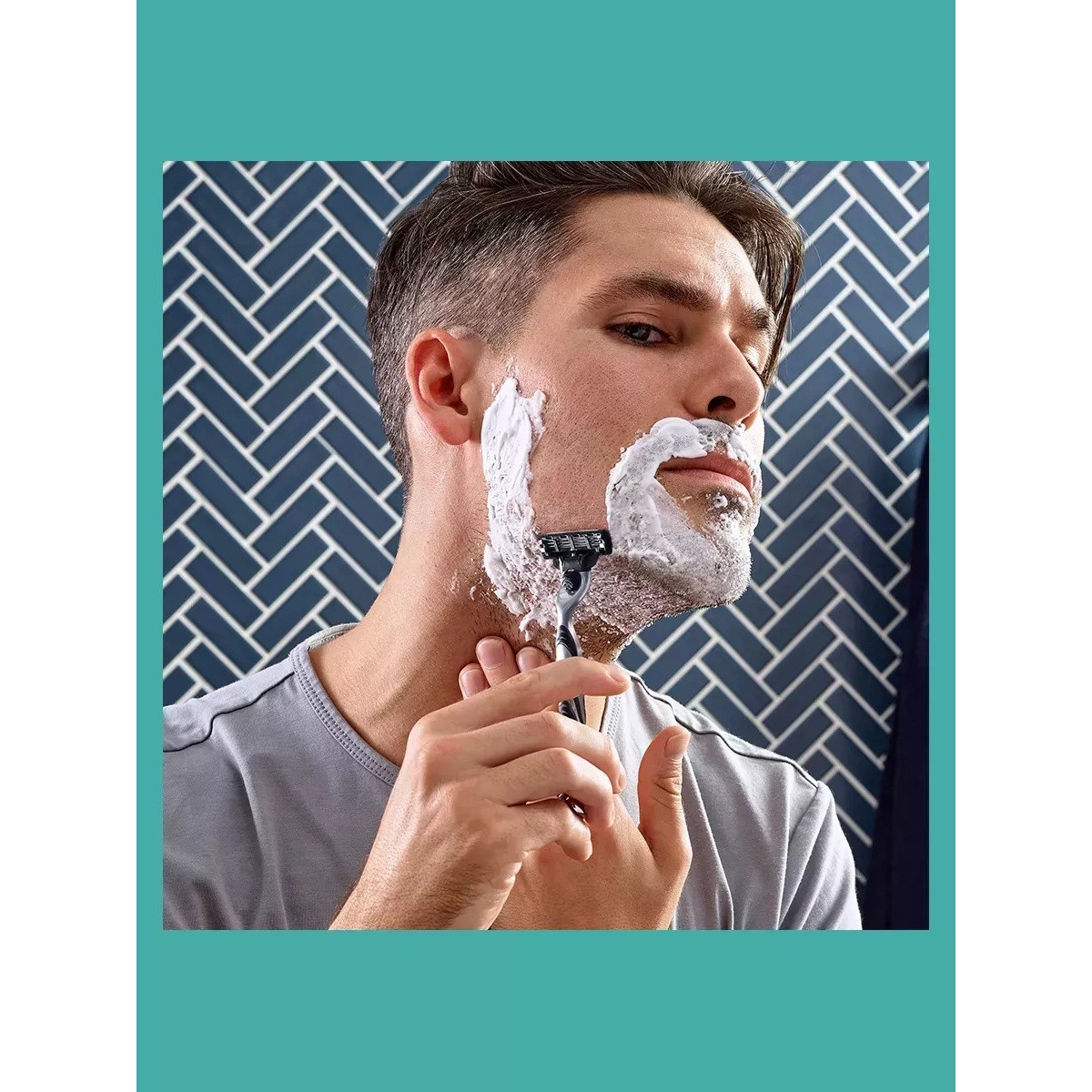 Бритва Gillette Mach 3, 1 кассета, серый