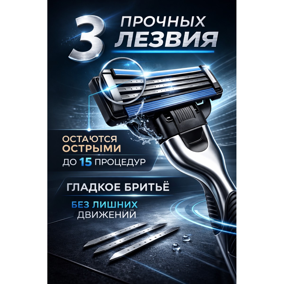 Бритва Gillette Mach 3, 1 кассета, серый