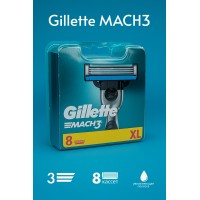 Кассеты для бритья, сменные лезвия бритвы Mach3, 8 шт.