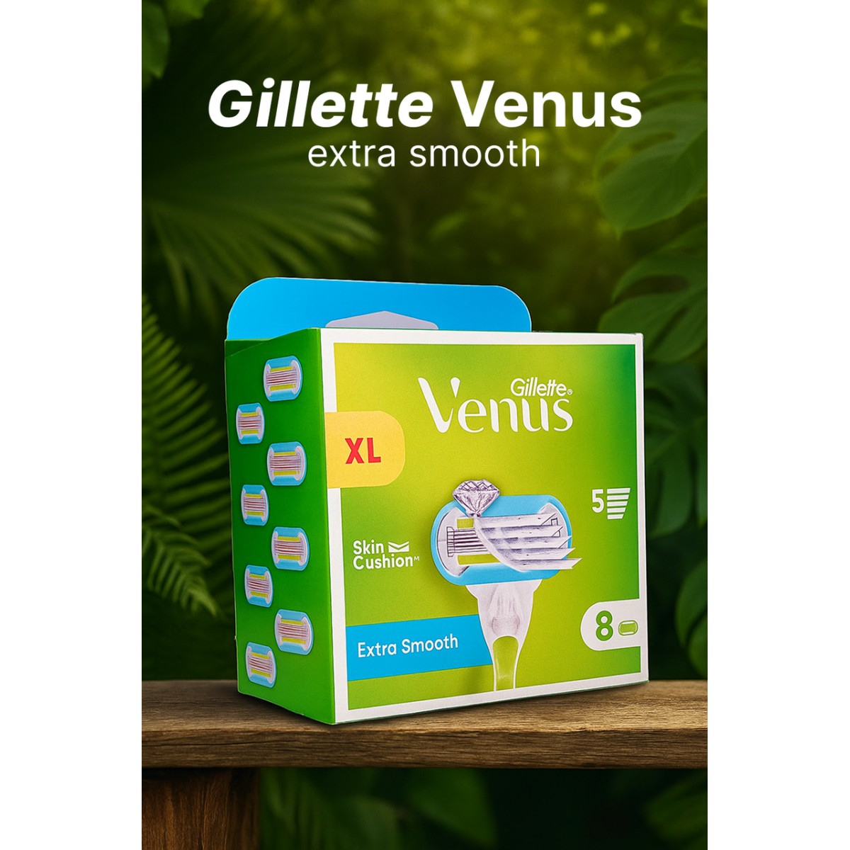 Кассета для бритвы Venus 5, Extra Smooth, 8 шт