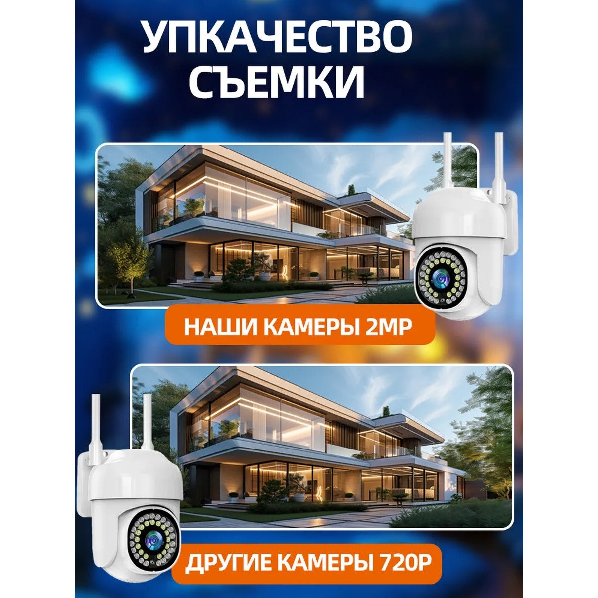 Уличная камера видеонаблюдения для дома 1080 HD WIFI IP CAMERA