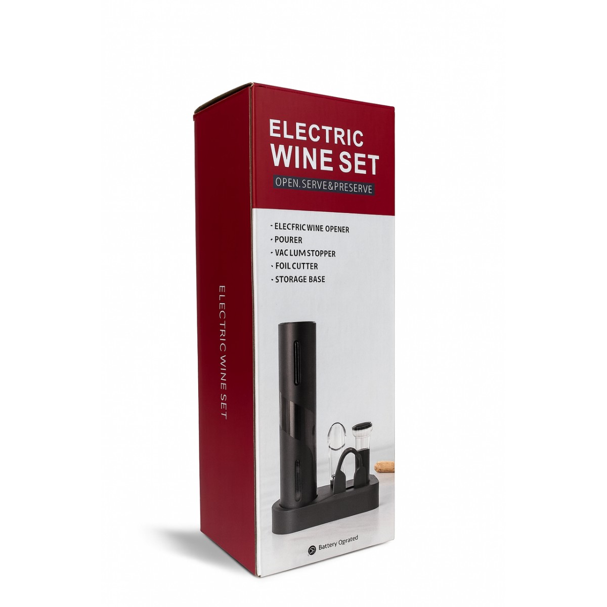 Электрический штопор для вина 5 в 1 Electric Wine Set