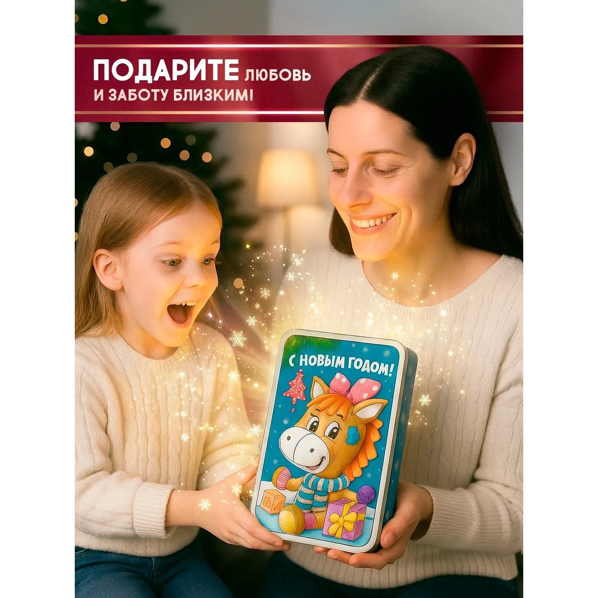 Сладкий новогодний подарок 2026 Kinder BOX для детей