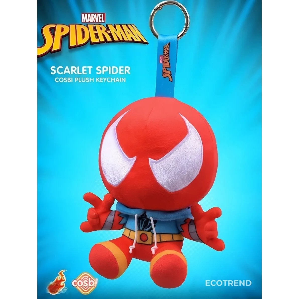 Лабубу Человек-паук Spider-Man мягкий брелок-игрушка — Сюрприз Бокс с случайным супергероем Marvel (1 шт)