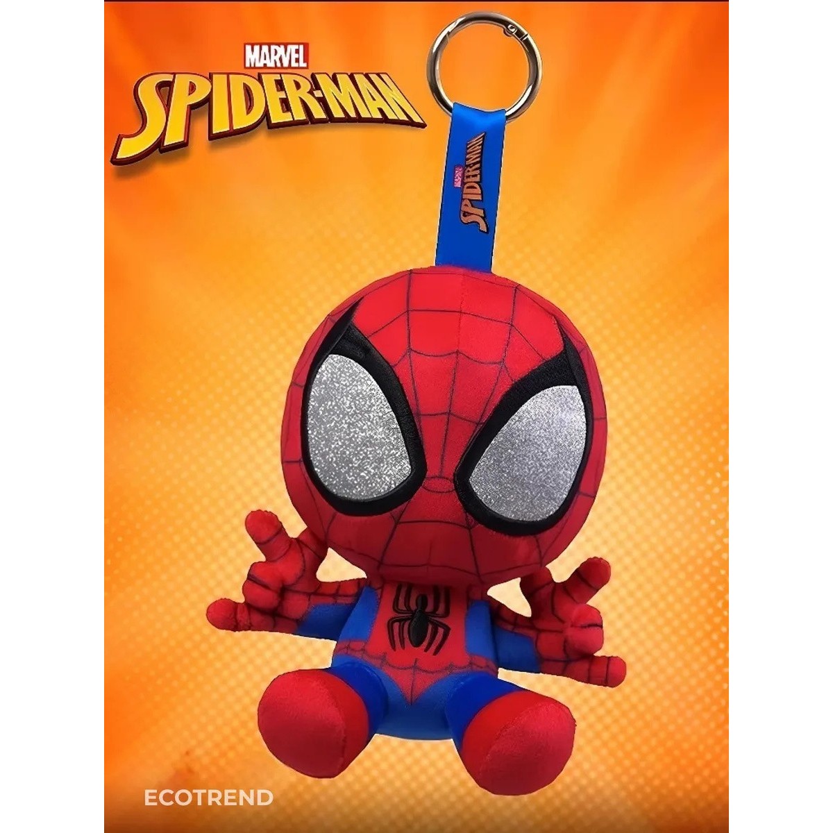 Лабубу Человек-паук Spider-Man мягкий брелок-игрушка — Сюрприз Бокс с случайным супергероем Marvel (1 шт)