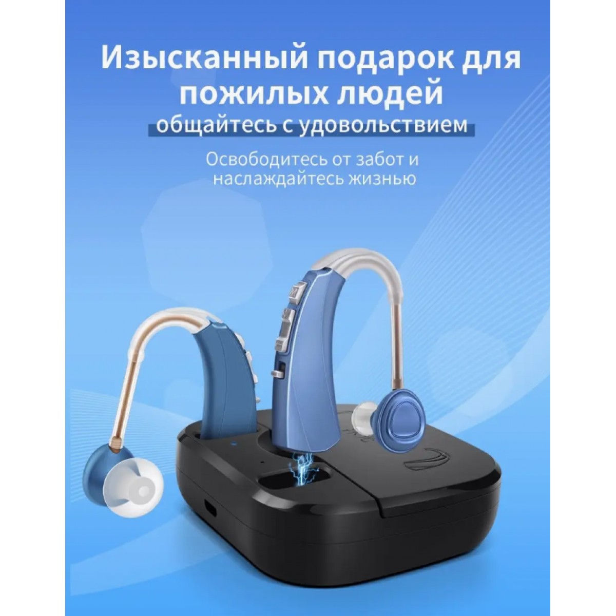 Цифровой усилитель звука с зарядным кейсом