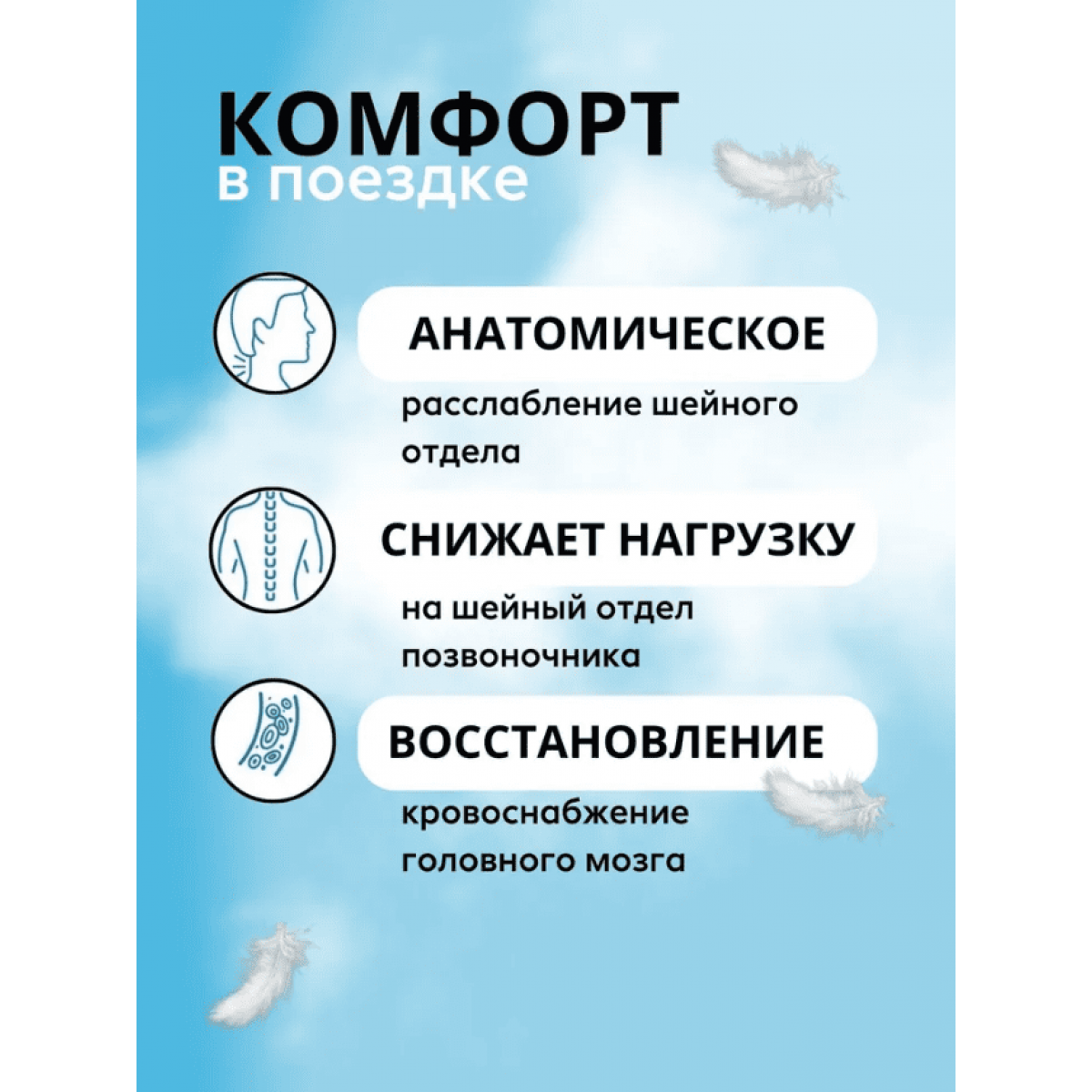 Подушка для путешествий надувная 24х37х10 см (зеленая)