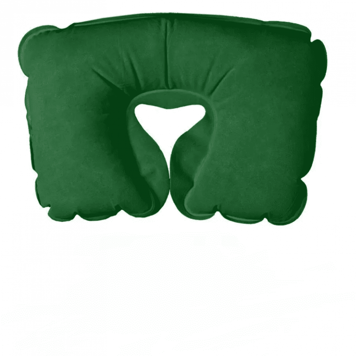 Подушка для путешествий надувная 24х37х10 см (зеленая)